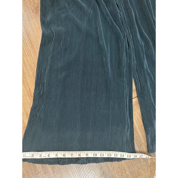 NWT Lulu’s Plisse Be Mine Teal Green Plisse Wide Leg Jumpsuit Size XS Lined Zip - Picture 14 of 16